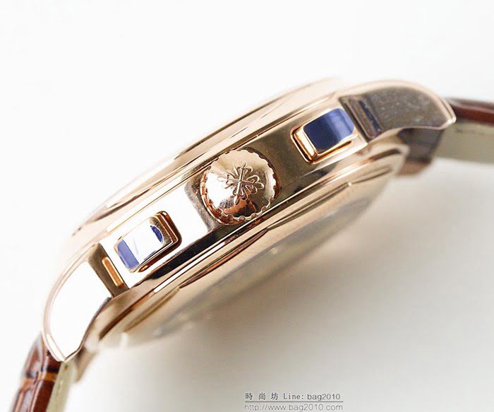 百達翡麗PATEK PHILPPE LS精品 超級複雜功能計時系列 機芯29-535升級版 全鋼鍍納米鉑金表殼 小牛皮帶 高檔男士腕表  wssb4226